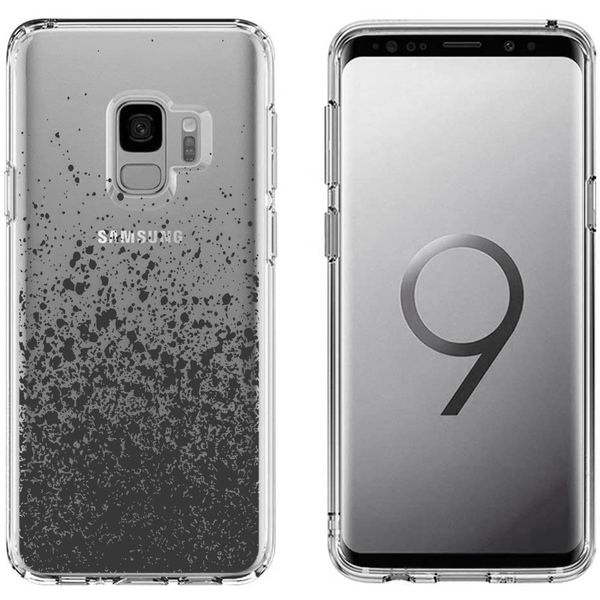 imoshion Design Hülle Samsung Galaxy S9 - Spritzer - Schwarz