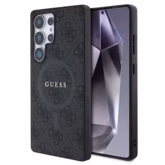 Guess Classic 4G Logo Backcover MagSafe Samsung Galaxy S25 Ultra - Schwarz