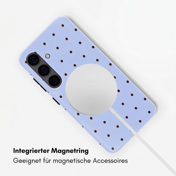 Selencia Vivid Rückabdeckung mit MagSafe Samsung Galaxy S24 - Happy Dots Digital Sky