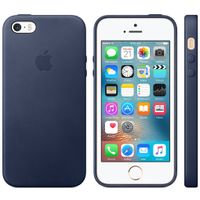 Apple Schwarzes Leder-Case Apple iPhone SE (2016) / 5 / 5s - Midnight Blue
