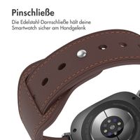 imoshion Lederarmband für die Samsung Galaxy Watch Ultra - Dunkelbraun