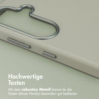 Accezz MagSafe Leather Backcover Samsung Galaxy S26 - Light Grey