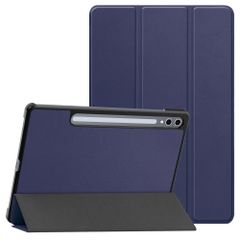 imoshion Trifold Klapphülle Samsung Galaxy Tab S9 11.0 Zoll / S10 Lite / S10 FE / S9 FE 10.9 Zoll - Dunkelblau