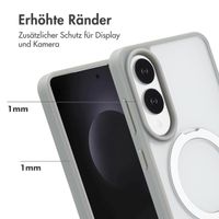 Accezz Ring Stand Backcover mit MagSafe Samsung Galaxy S25 Edge - Grau