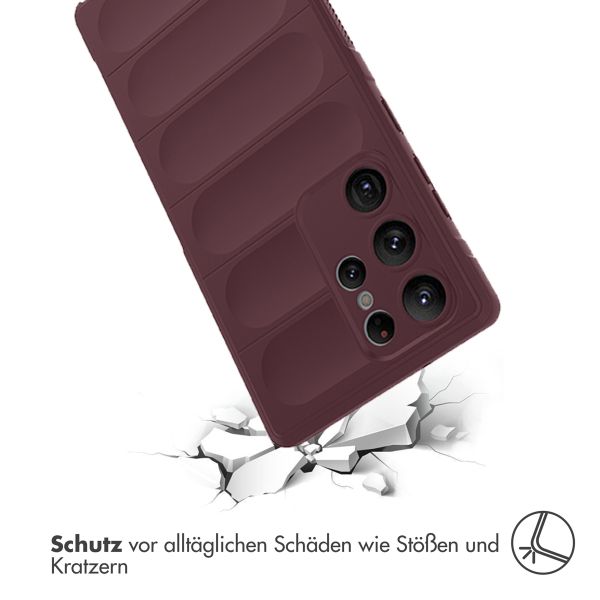 imoshion EasyGrip Back Cover für das Samsung Galaxy S23 Ultra - Aubergine