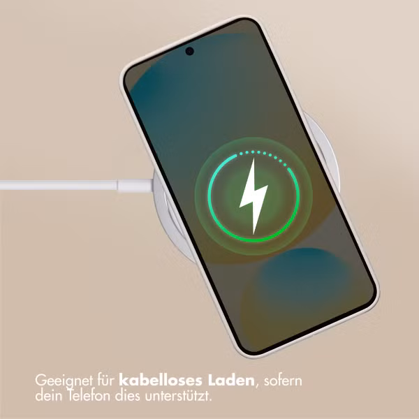 Accezz Liquid Silikoncase mit MagSafe Samsung Galaxy S25 FE - Stone