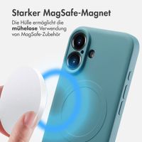 imoshion Color Back Cover mit MagSafe für das Apple iPhone 16 - Smoke Green