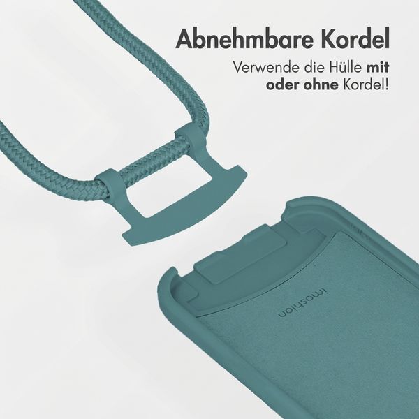 imoshion Color Backcover mit abnehmbarem Handykette und MagSafe Samsung Galaxy S26 - Dark Green