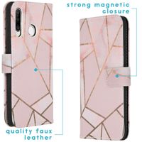 imoshion Design TPU Klapphülle Huawei P30 Lite - Pink Graphic