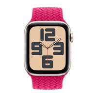 Apple Geflochtenes Solo Loop für  Apple Watch Series 1 - 9 / SE (38/40/41 mm) | Series 10 / 11 (42 mm) - Größe 1 - Raspberry