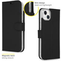 Accezz Wallet TPU Klapphülle Apple iPhone 14 Plus - Schwarz