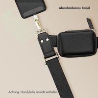 Selencia Handykette mit kleiner Tasche - Midnight Black