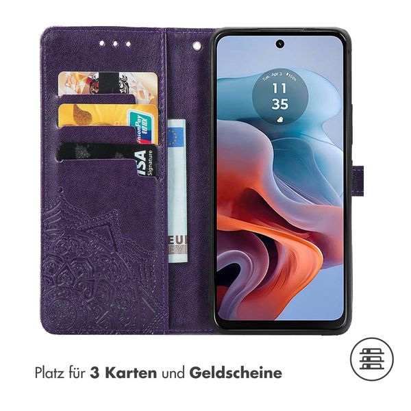 imoshion Mandala Klapphülle für das Motorola Moto G34 - Violett