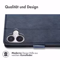 imoshion Luxuriöse Klapphülle Apple iPhone 17 - Dunkelblau