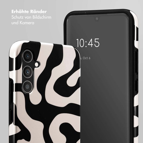 Selencia Vivid Back Cover Samsung Galaxy A34 (5G) - Art Wave Black