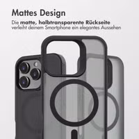 Accezz Rugged Frosted Back Cover mit MagSafe Apple iPhone 16 Pro - Schwarz