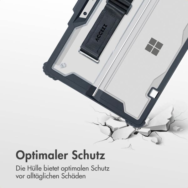Accezz Robuste Hülle mit Ständer Microsoft Surface Pro 9 / Pro 10 / Pro 11 - Schwarz