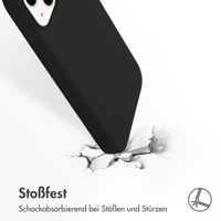 Accezz Liquid Silikoncase für das Apple iPhone 14 - Schwarz