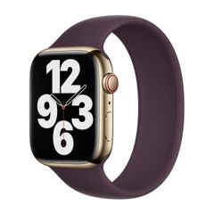 Apple Silikon Solo Loop für das  Apple Watch | 38/40/41/42 mm - Größe 1 - Dark Cherry