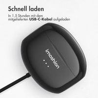 imoshion Aura Pro Earbuds – Kabellose Kopfhörer – Kabellose Bluetooth-Kopfhörer – Mit ANC-Geräuschunterdrückungsfunktion - Schwarz