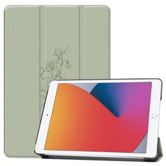 imoshion Design Trifold Klaphülle Apple iPad 9 (2021) 10.2 Zoll / iPad 8 (2020) 10.2 Zoll / iPad 7 (2019) 10.2 Zoll - Floral Green