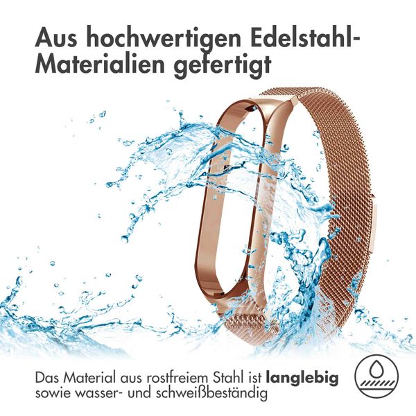 imoshion Magnetisches Milanaise Armband für das  Xiaomi Mi Band 5 / 6 - Rosé gold