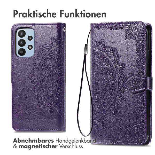 imoshion Mandala Klapphülle Samsung Galaxy A23 (5G) - Violett