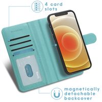 imoshion Luxuriöse Portemonnaie-Klapphülle Apple iPhone 12 (Pro) - Türkis
