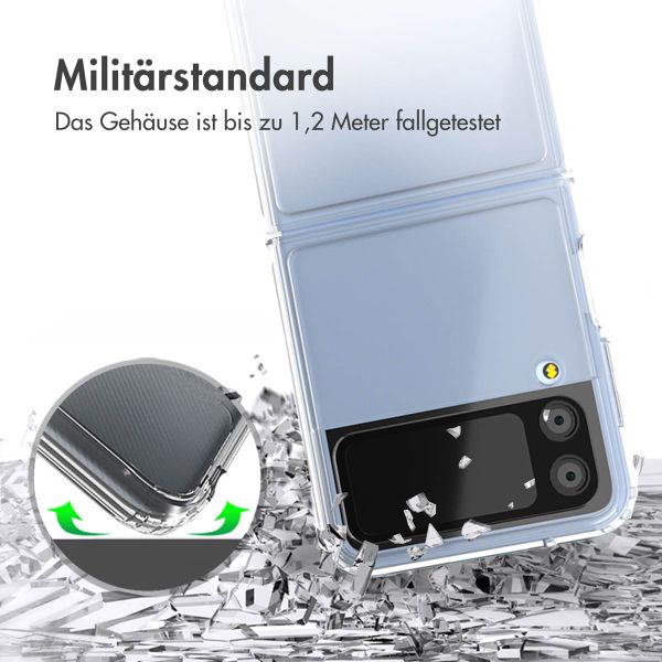 Accezz Xtreme Impact Backcover für das Samsung Galaxy Z Flip 4 - Transparent