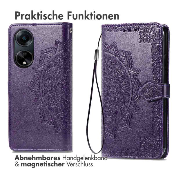 imoshion Mandala Klapphülle Oppo A98 - Violett