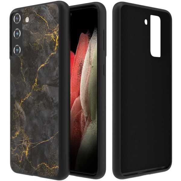 imoshion Design Hülle für das Samsung Galaxy S21 FE - Black Marble