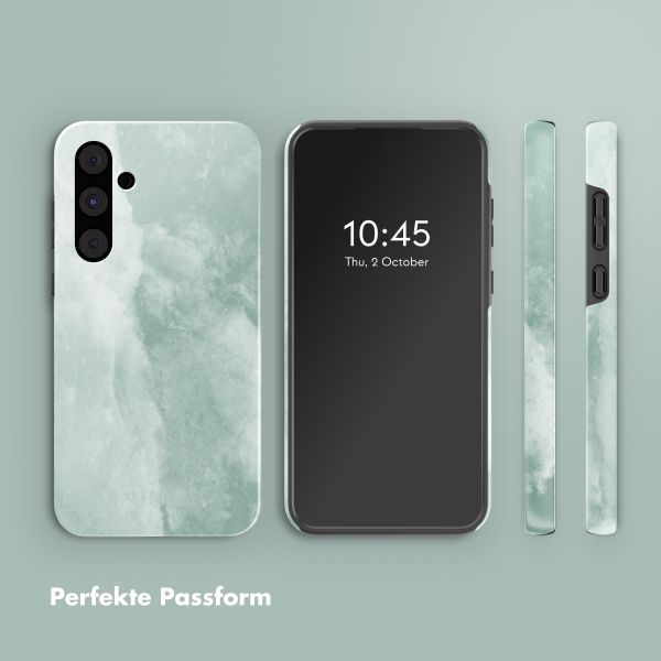 Selencia Vivid Back Cover Samsung Galaxy A55 - Marble Grayed Jade