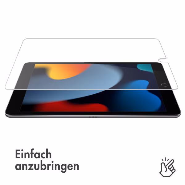 imoshion Displayschutz aus gehärtetem Glas Apple iPad 9 (2021) 10.2 Zoll / iPad 8 (2020) 10.2 Zoll / iPad 7 (2019) 10.2 Zoll