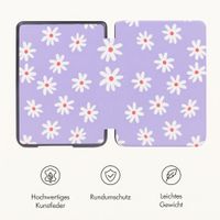 imoshion Design Slim Hard Case Klapphülle Kobo Clara HD - Flowers Distance