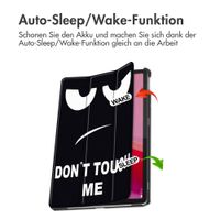 imoshion Design Trifold Klaphülle Lenovo Tab M11 - Don't touch