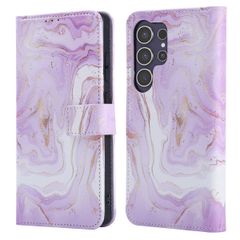 imoshion Design Klapphülle Samsung Galaxy S25 Ultra - Purple Marble