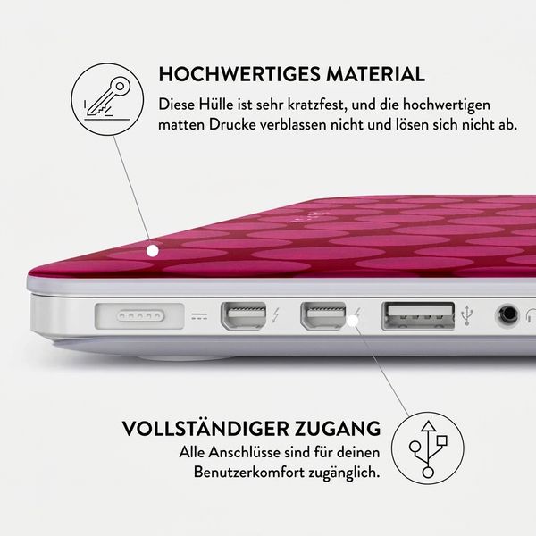 Burga Hardshell Hülle Apple MacBook Pro 14 Zoll (2021 / 2023 M3 chip / 2024 M4 chip / 2025 M5 chip) - Reset Button