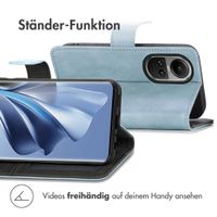 imoshion Luxuriöse Klapphülle Oppo Reno 10 / 10 Pro - Hellblau