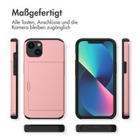 imoshion Backcover mit Kartenfach Apple iPhone 13 - Rosé gold