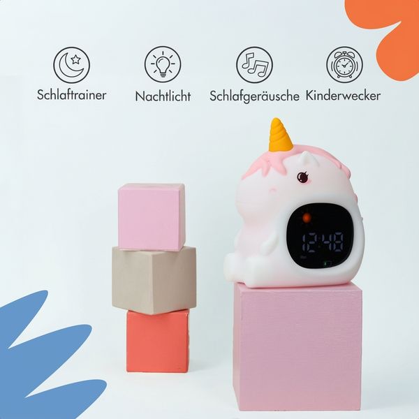 imoshion Kids Schlaftrainer - Nachtlicht mit Lautsprecher - Kinderwecker - Unicorn