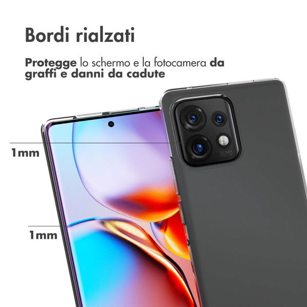 Accezz Clear TPU Backcover Motorola Edge 40 Pro - Transparent