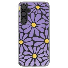 imoshion  Design Hülle für das Samsung Galaxy A55 - Tropical Violet Flowers Connect