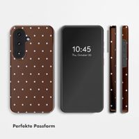 Selencia Vivid Rückabdeckung mit MagSafe Samsung Galaxy S26 FE - Happy Dots Chocolate