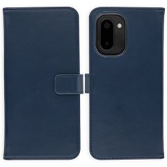 Selencia Echtleder Klapphülle OnePlus 15R - Dunkelblau