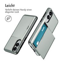 imoshion Backcover mit Kartenfach Samsung Galaxy S25 Edge - Grün