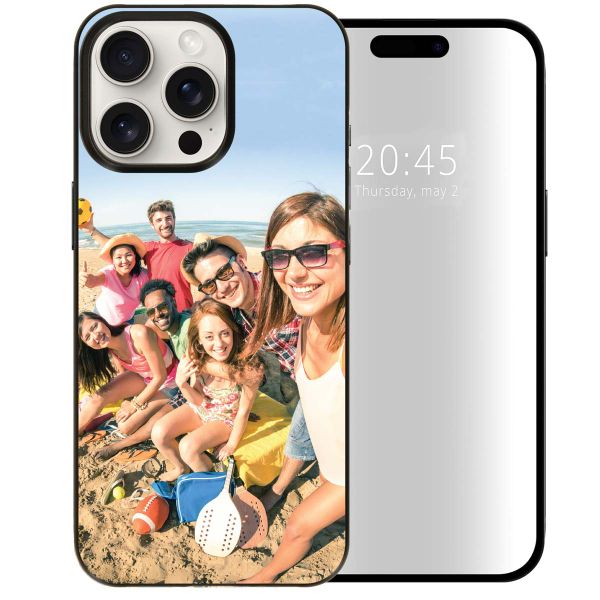 Gestalte deine eigene iPhone 15 Pro Max Hardcase Hülle - Schwarz