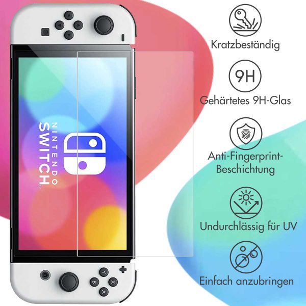 imoshion Screen Protector aus gehärtetem Glas für das Nintendo Switch OLED