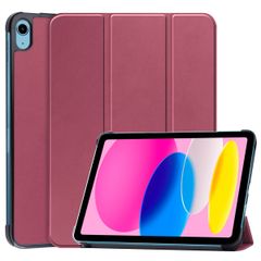 imoshion Trifold Klapphülle Apple iPad 11 (2025) 11 Zoll A16 / iPad 10 (2022) 10.9 Zoll - Bordeaux