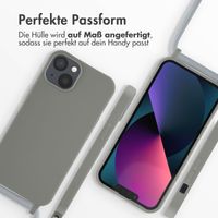 imoshion SilikonHülle mit Band Apple iPhone 13 - Hellgrau