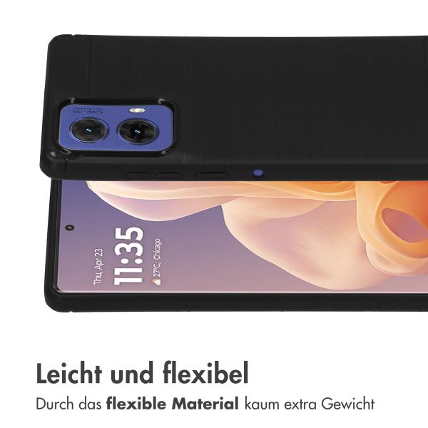 imoshion Brushed Back Cover für das Motorola Moto G85 - Schwarz